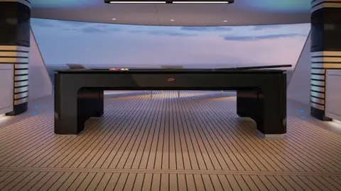Bugatti creó una mesa de billar para yates que compensa el movimiento de las olas Bugatti creó una mesa de billar para yates que compensa el movimiento de las olas