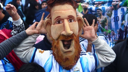 Argentina recibe a los jugadores de la selecci&oacute;n tras su derrota ante Espa&ntilde;a en la final del Mundial