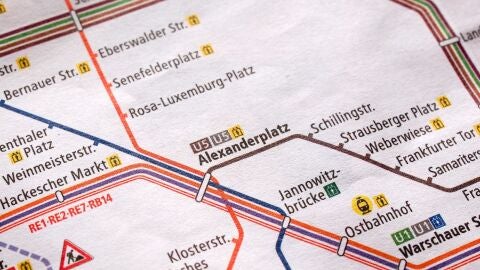 mapa de tren