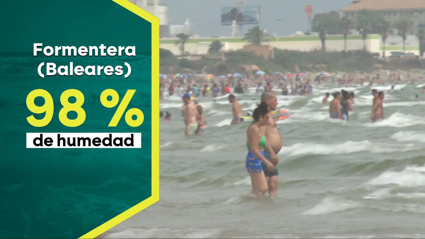 Más de 40 grados y una humedad del 98%: el Mediterráneo se convierte en un infierno durante la tercera ola de calor Más de 40 grados y una humedad del 98%: el Mediterráneo se convierte en un infierno durante la tercera ola de calor