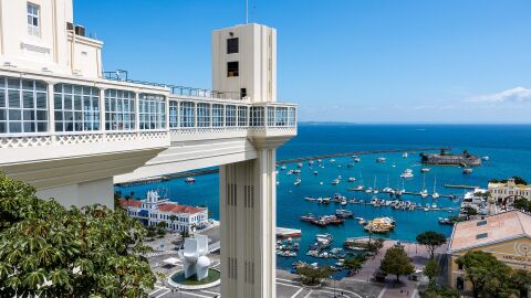 Elevador Lacerda en Salvador de Bahía