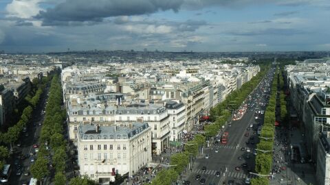 Avenida de los Campos Elíseos en París