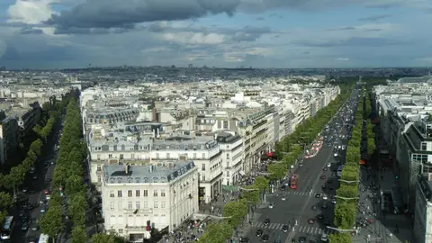 Avenida de los Campos Elíseos en París Avenida de los Campos Elíseos en París