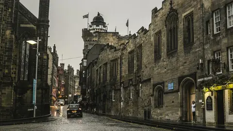 Royal Mile en Edimburgo Royal Mile en Edimburgo