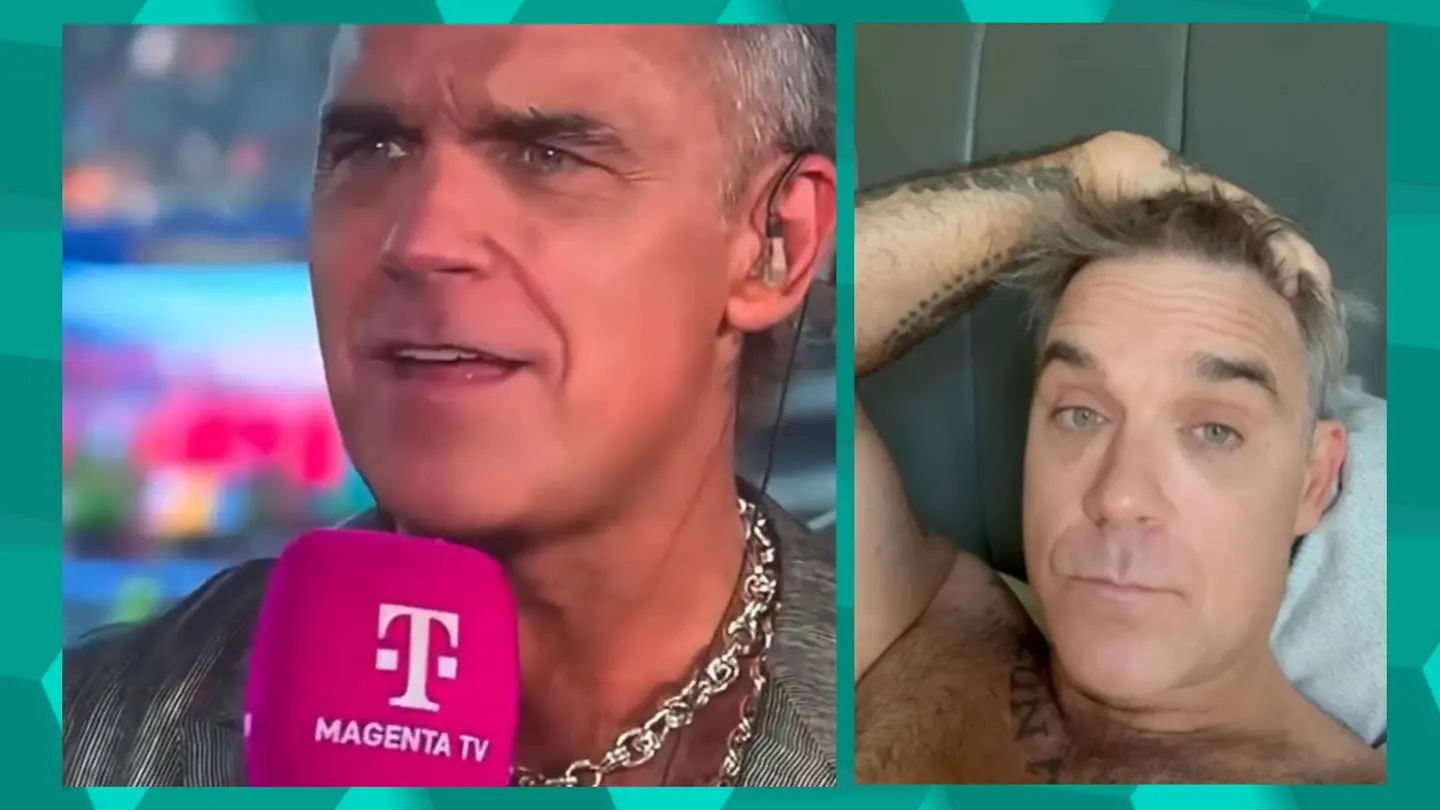 Robbie Williams aclara que la sustancia blanca de su video viral era un caramelo de menta Robbie Williams aclara que la sustancia blanca de su video viral era un caramelo de menta