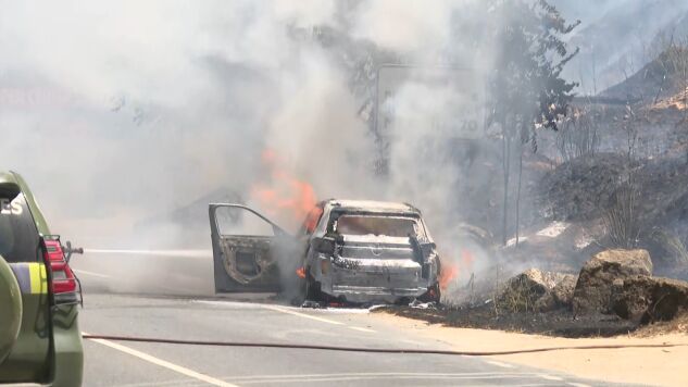 Un coche, origen del fuego en San Mart&iacute;n de Valdeiglesias (Madrid): laSexta capta c&oacute;mo se desata y propaga el incendio