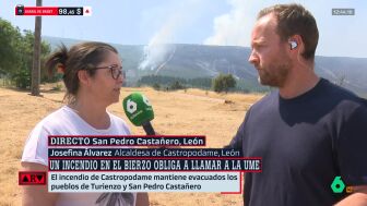 La alcaldesa de Castropodame (Le&oacute;n), tras el incendio: "Se repite lo vivido porque los montes no est&aacute;n atendidos, no hay prevenci&oacute;n"