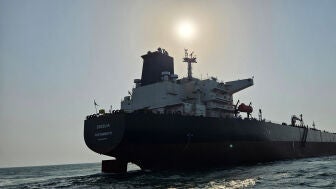 Imagen de archivo del petrolero Encelia en alta mar.