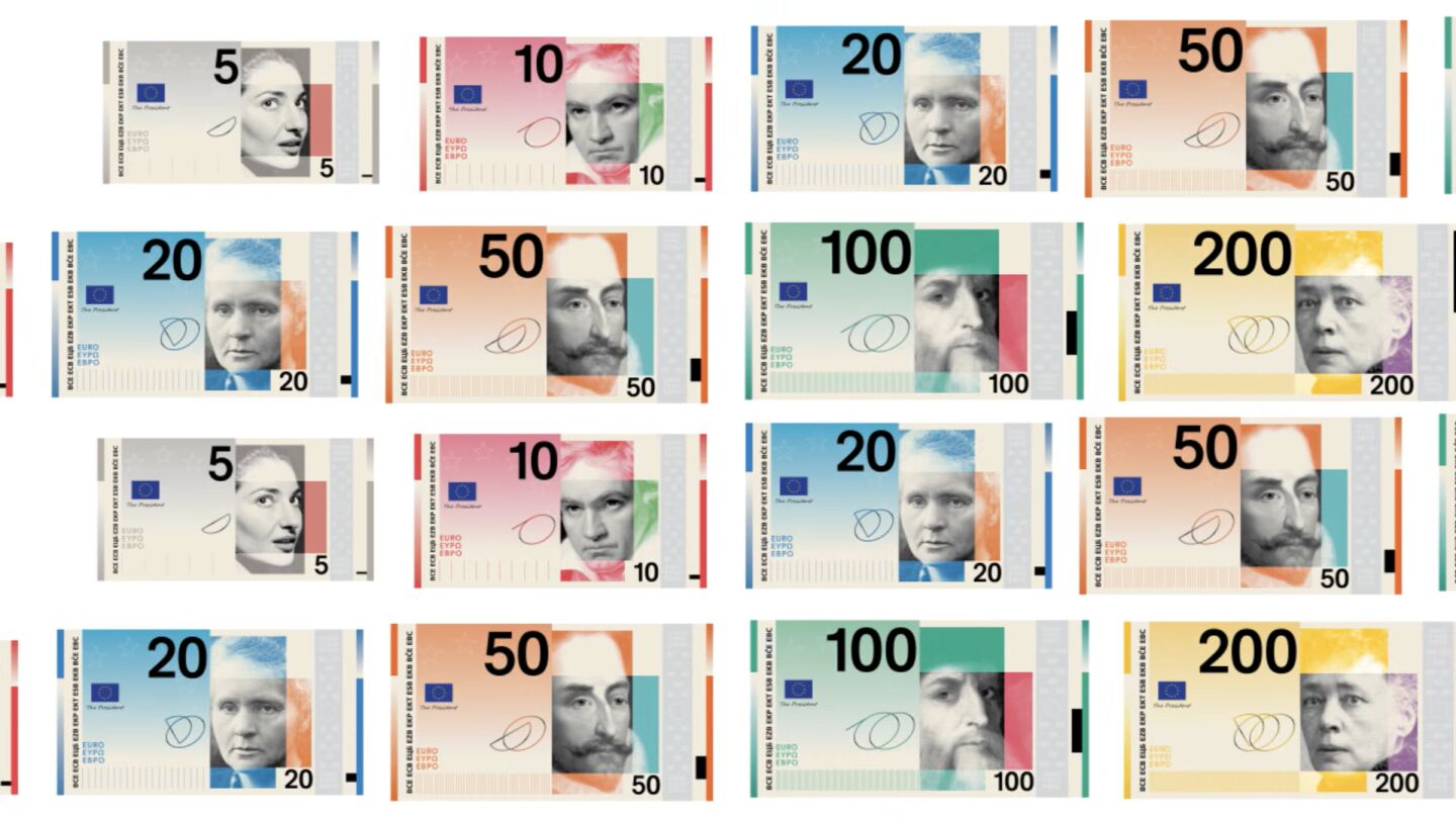 Opción A para los nuevos billetes de Euro