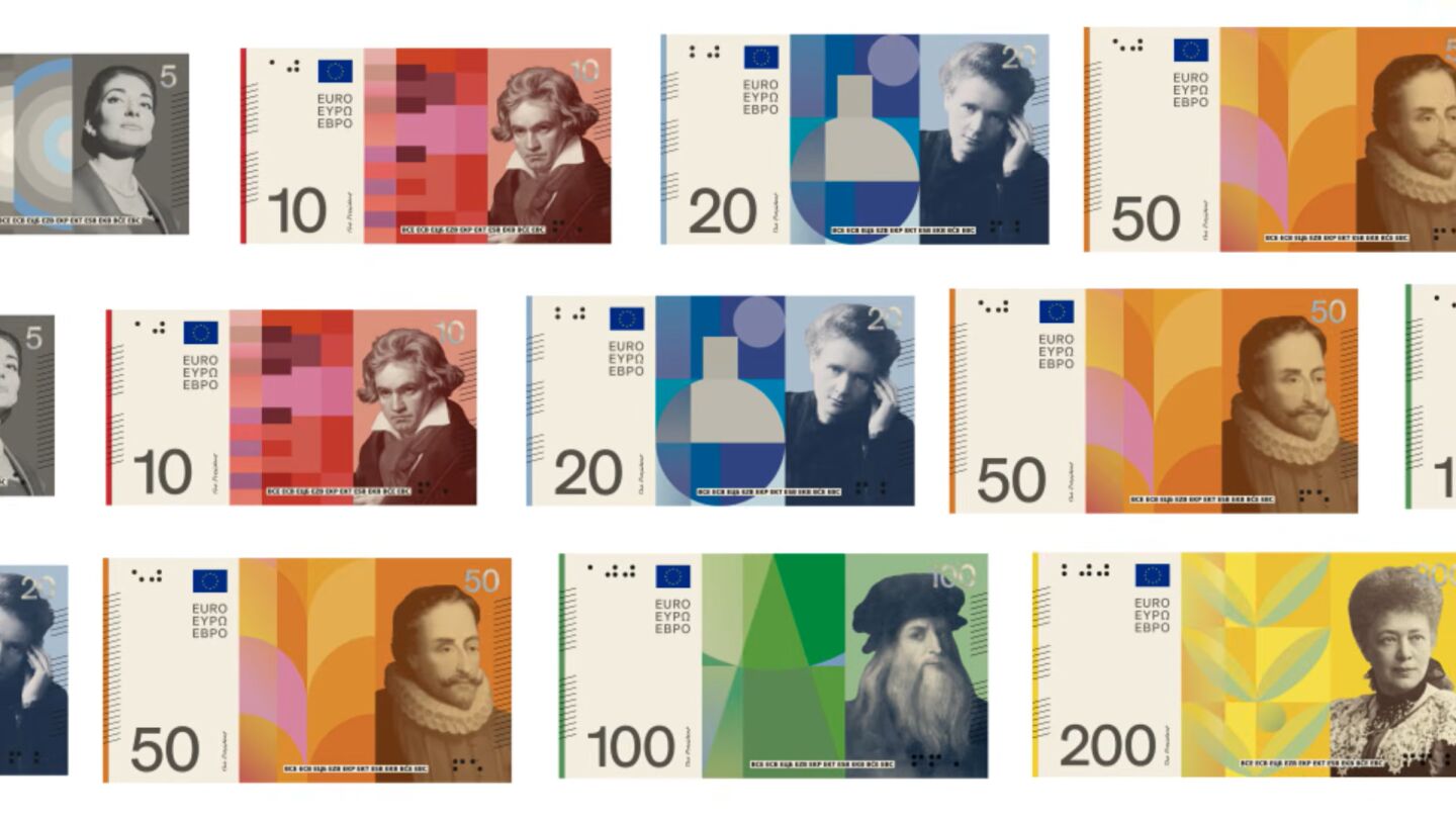 Opción C para los nuevos billetes de Euro