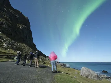 Aurora boreal en Lofoten Aurora boreal en Lofoten