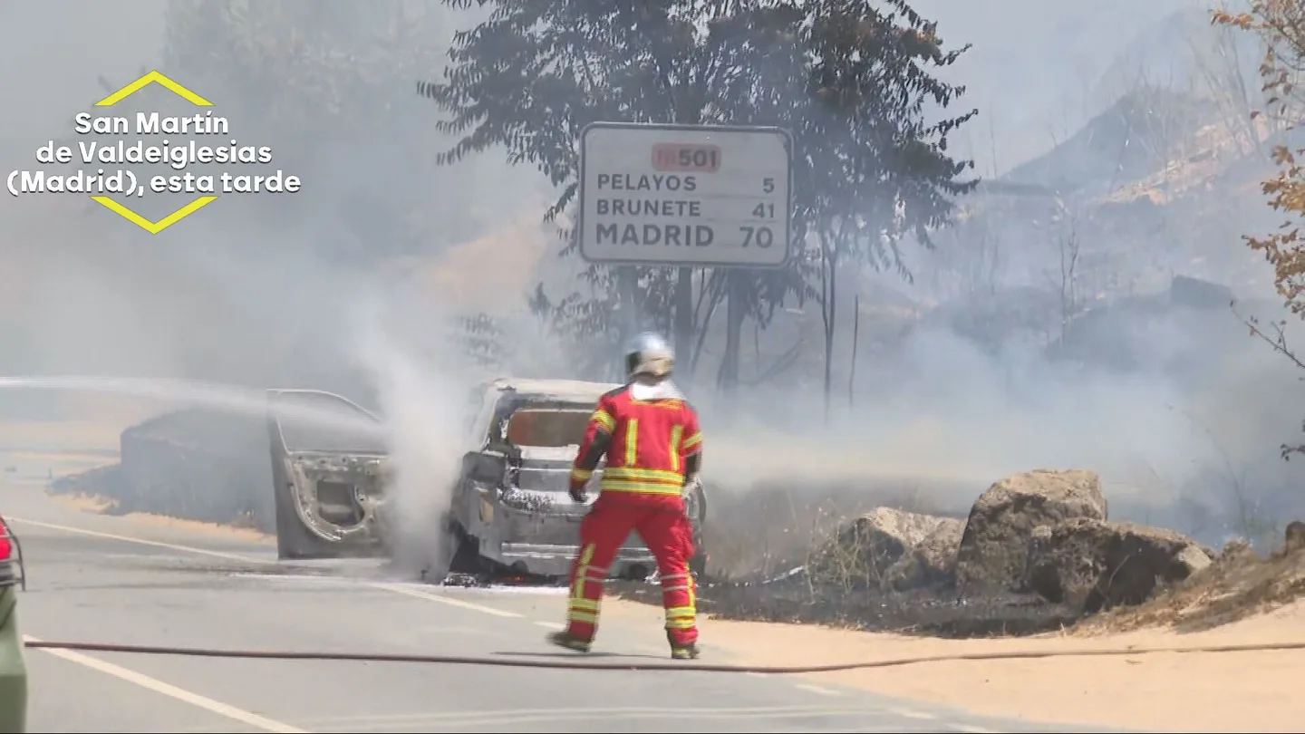 Un equipo de laSexta grabó cómo el fuego se desató de forma accidental en San Martín de Valdeiglesias. Un equipo de laSexta grabó cómo el fuego se desató de forma accidental en San Martín de Valdeiglesias.
