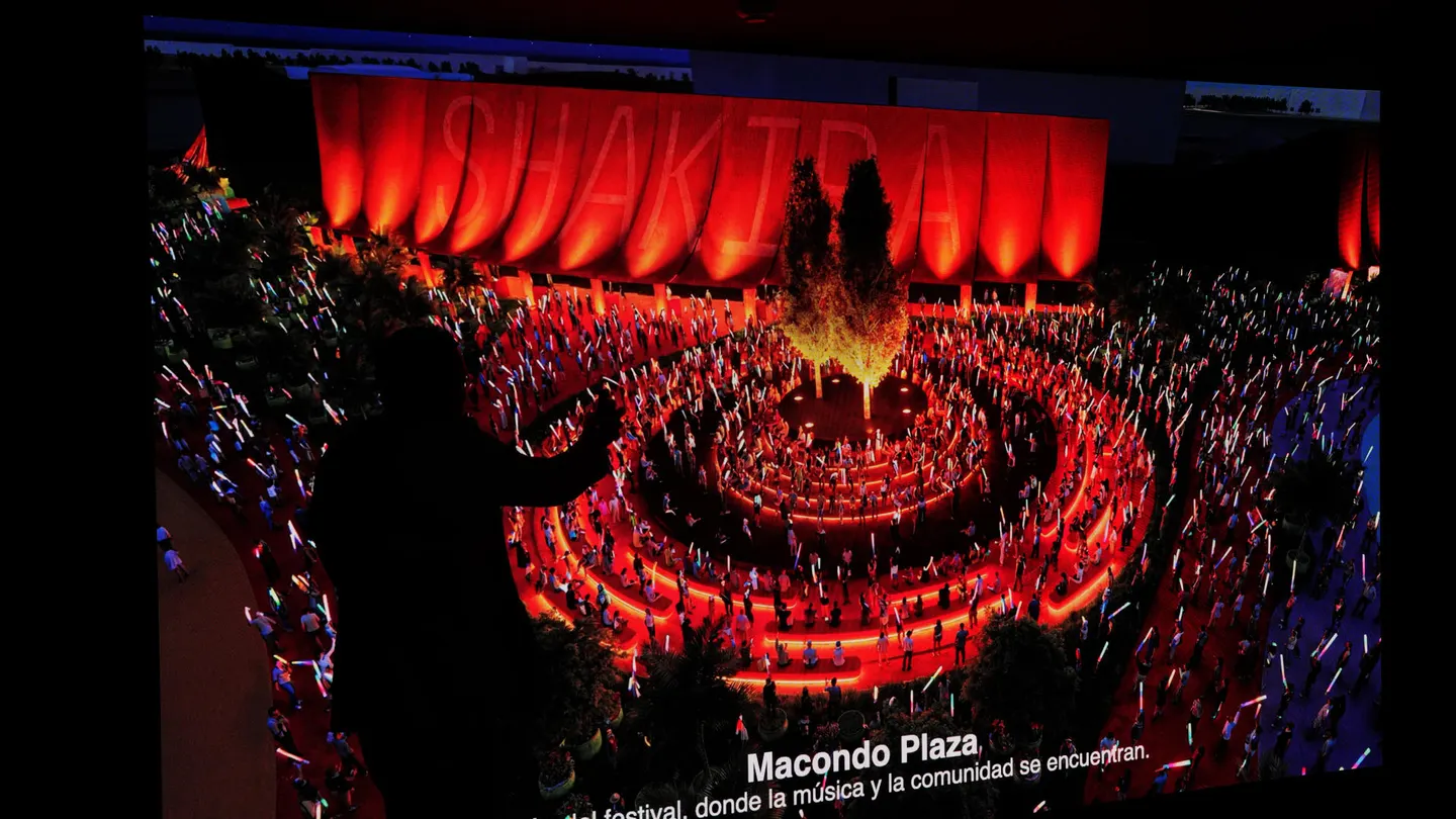 Recinto que se levantará para los conciertos de Shakira en Madrid Recinto que se levantará para los conciertos de Shakira en Madrid