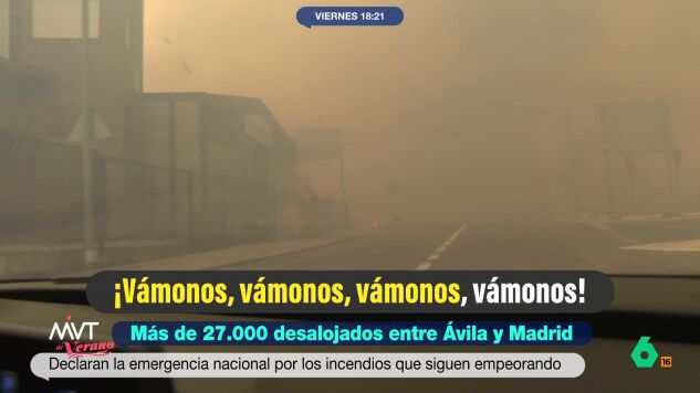 equipo laSexta en el incendio