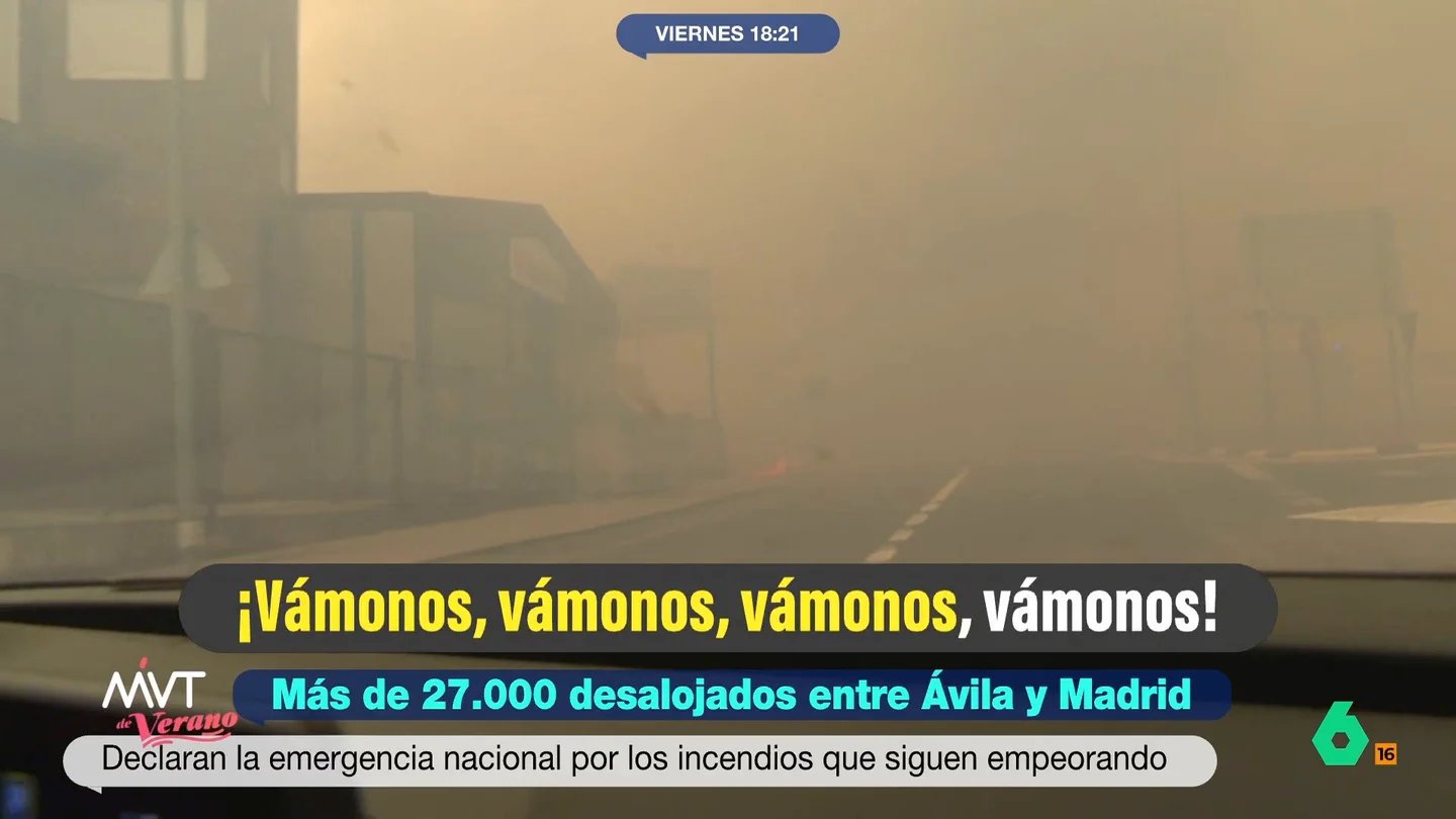 equipo laSexta en el incendio equipo laSexta en el incendio