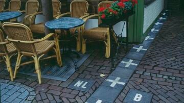 Terraza en Baarlee-Nassau junto a la frontera