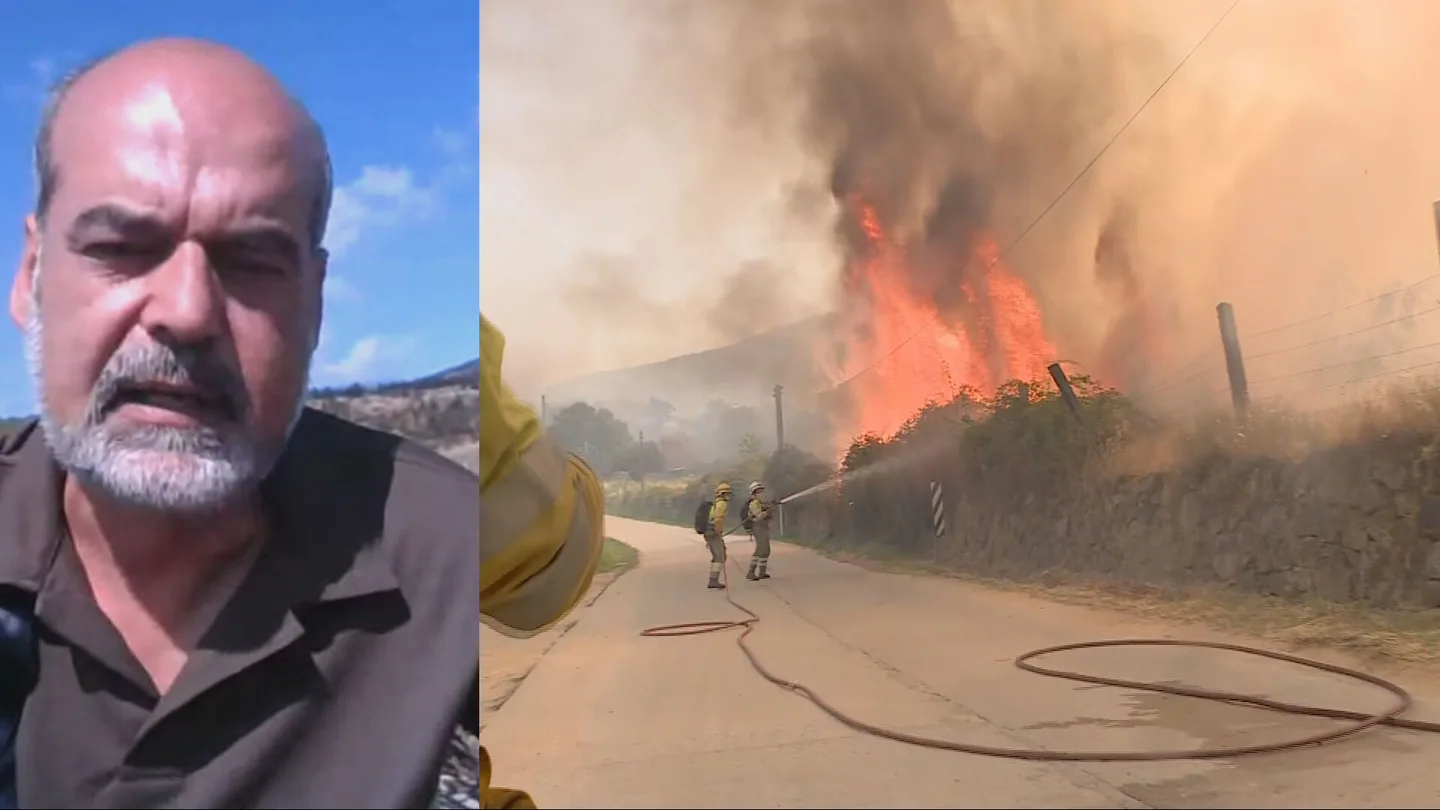 Román García, bombero forestal Román García, bombero forestal