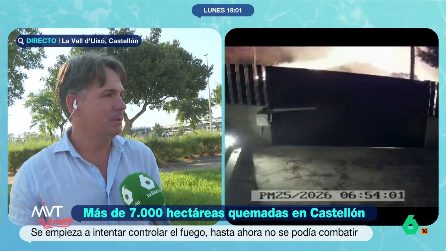 Su casa fue rodeada por el fuego. En ese momento, Iv&aacute;n no se encontraba en su domicilio, pero pudo seguir el avance del incendio a trav&eacute;s de las im&aacute;genes de las c&aacute;maras de seguridad de su domicilio. 