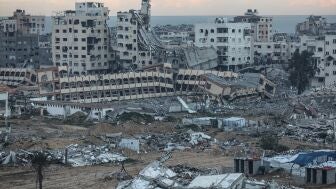 Imagen de archivo de un ataque israel&iacute; en Gaza