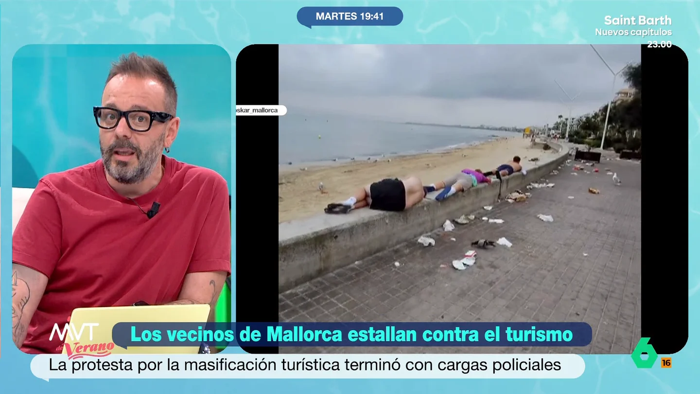 Antonio Maestre, sobre la turistificación: "Hay que compatibilizar que la gente pueda vivir en su ciudad con el turismo" El periodista señala que, en muchos lugares, el turismo masivo hace que sea imposible vivir. Así, muchas personas no pueden vivir en la ciudad en la que han nacido o trabajan.