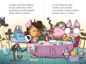 Los detectives zoopencos se sientan a comer en un restaurante Los detectives zoopencos se sientan a comer en un restaurante