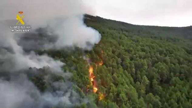 Im&aacute;genes captadas del incendio en Sotillo de la Adrada, Madrid