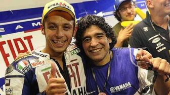 Valentino Rossi y Maradona
