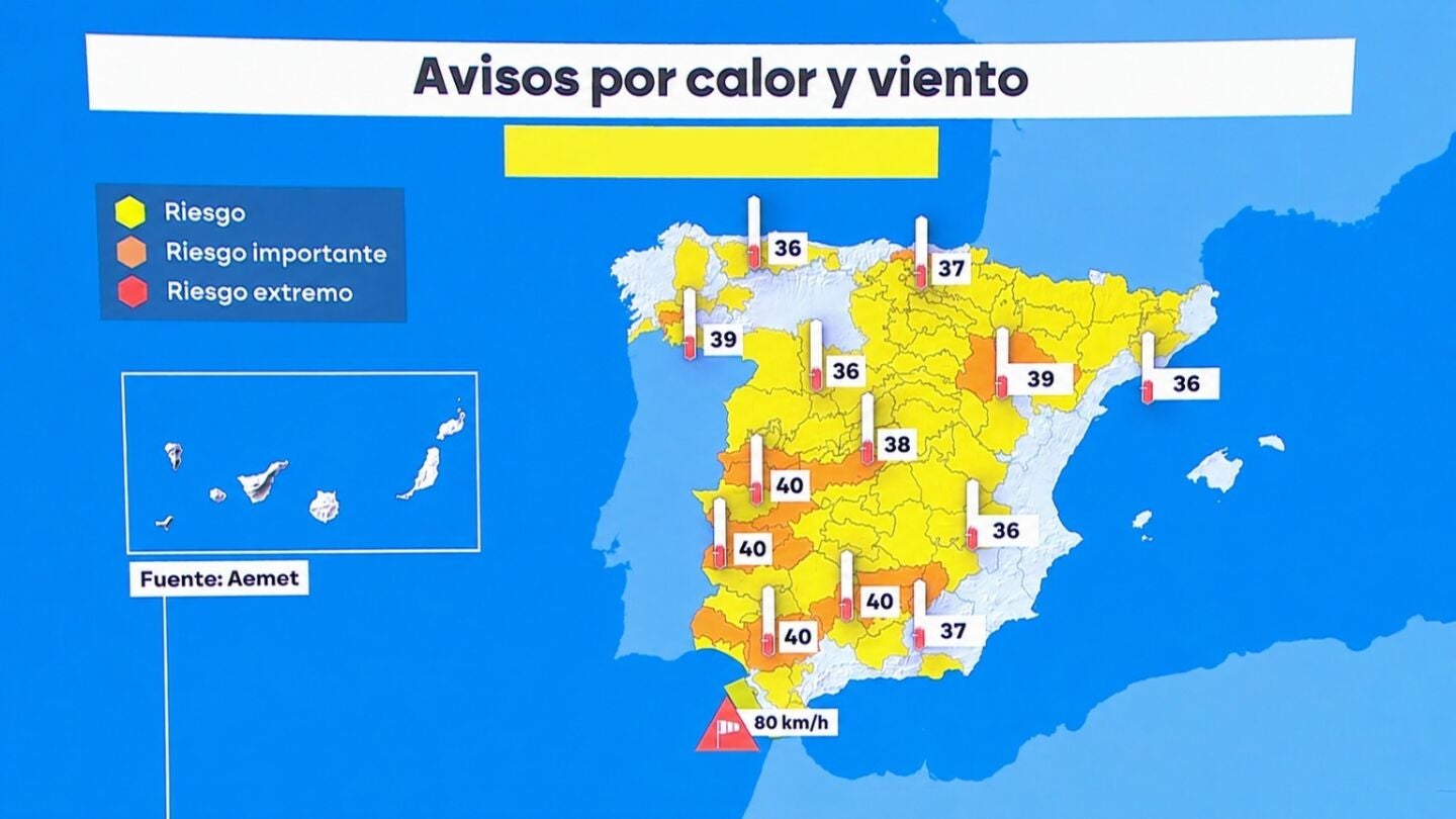 Previsi&oacute;n del tiempo para el martes 28 de julio