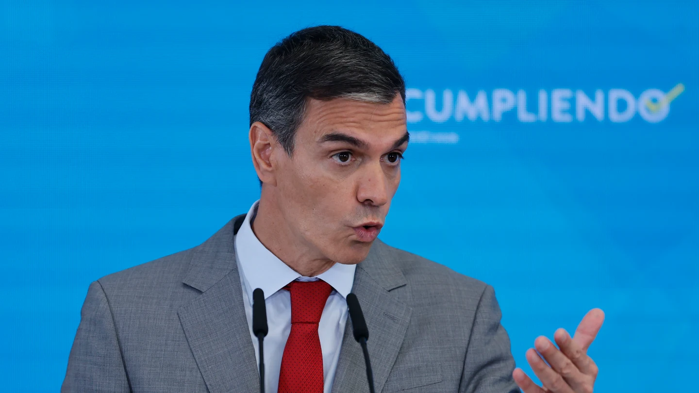 El presidente del Gobierno, Pedro Sánchez, hace balance del curso político El presidente del Gobierno, Pedro Sánchez, hace balance del curso político