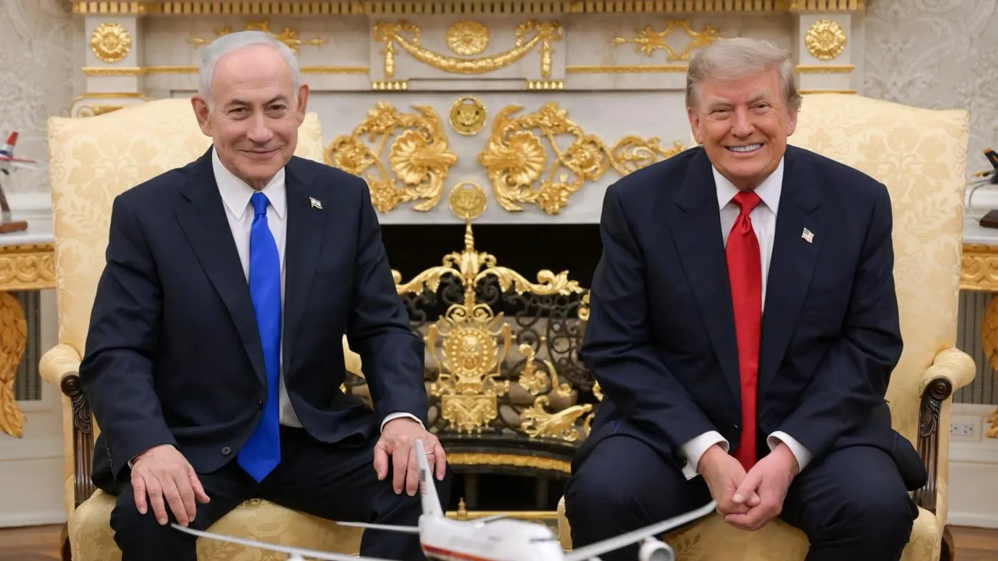 Fotografía tomada de la cuenta oficial en X del primer ministro israelí, Benjamín Netanyahu, donde aparece posando junto al presidente de Estados Unidos, Donald Trump, durante una reunión este martes en la Casa Blanca en Washington. Fotografía tomada de la cuenta oficial en X del primer ministro israelí, Benjamín Netanyahu, donde aparece posando junto al presidente de Estados Unidos, Donald Trump, durante una reunión este martes en la Casa Blanca en Washington.