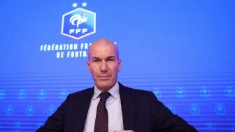 Zinedine Zidane, en su presentaci&oacute;n como nuevo seleccionador de Francia
