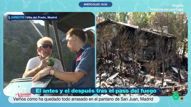 Abelardo, vecino de Pelayos de la Presa, habla con M&aacute;s Vale Tarde