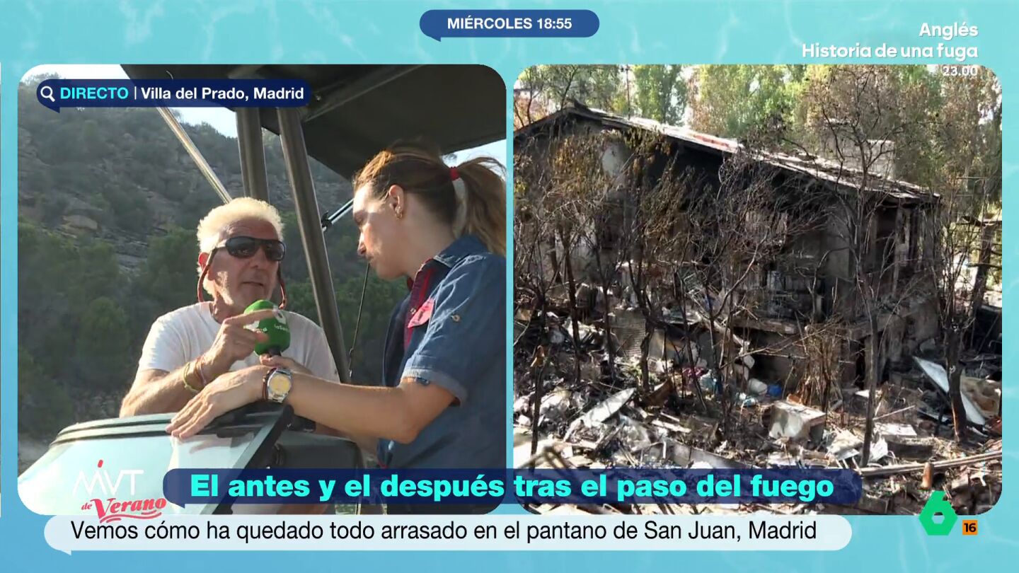 Abelardo, vecino de Pelayos de la Presa, habla con M&aacute;s Vale Tarde