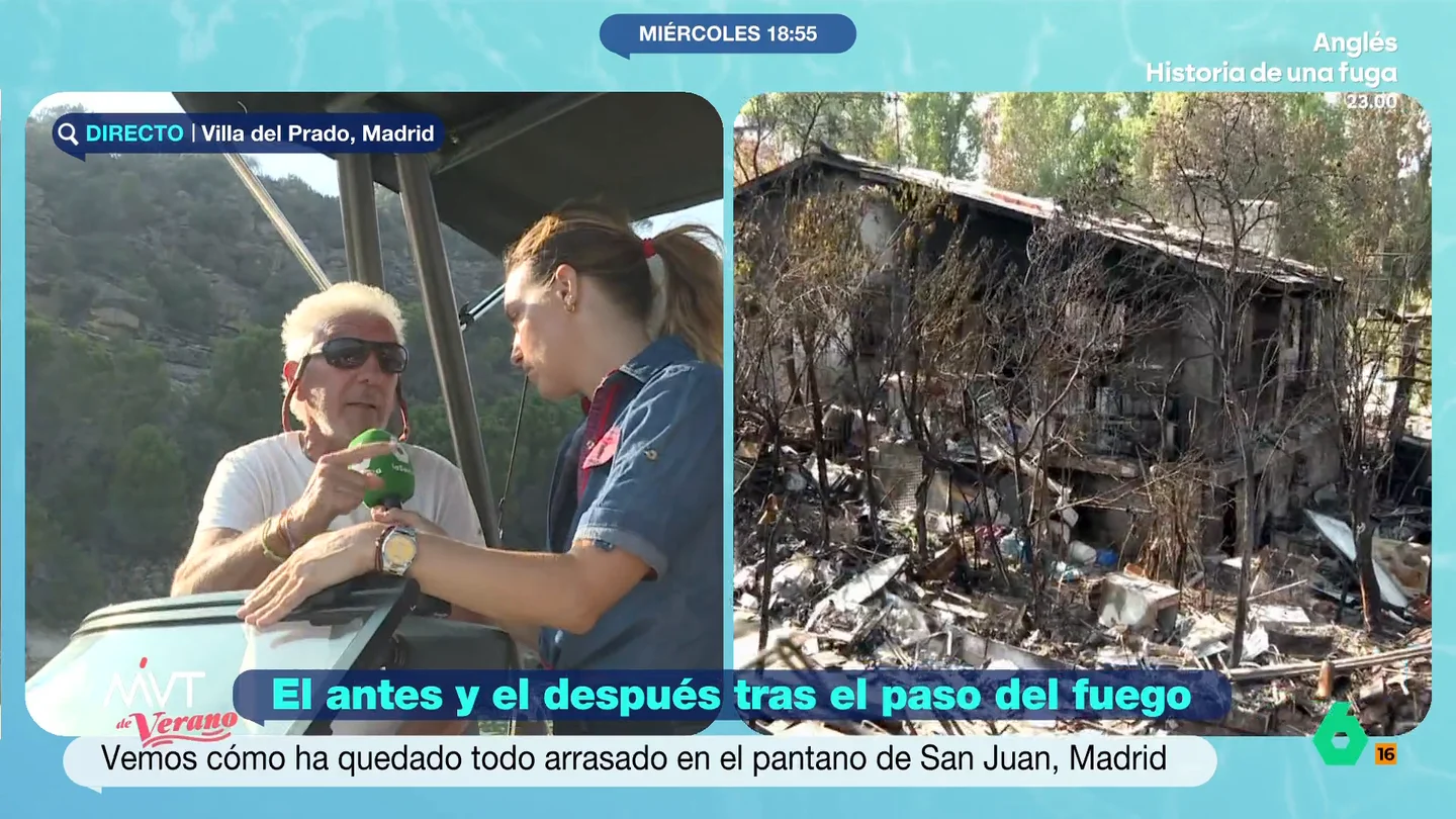 Abelardo, vecino de Pelayos de la Presa, habla con Más Vale Tarde Abelardo, vecino de Pelayos de la Presa, habla con Más Vale Tarde