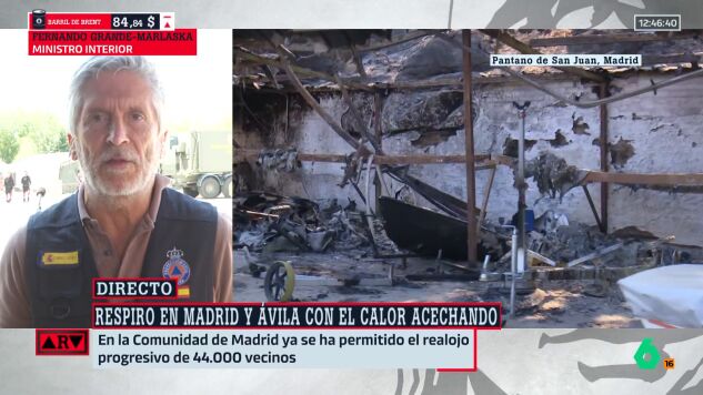 Marlaska espera que los incendios entren en "fase de estabilizaci&oacute;n" en las pr&oacute;ximas 12 horas: "Seguro que seguimos dando buenas noticias"