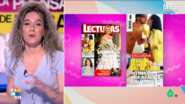 La comunicadora cuenta que la revista 'Lecturas' tiene en su portada una fotograf&iacute;a del jugador de la Selecci&oacute;n Espa&ntilde;ola en Ibiza junto a una joven que, aparentemente, ser&iacute;a su nueva ilusi&oacute;n. 