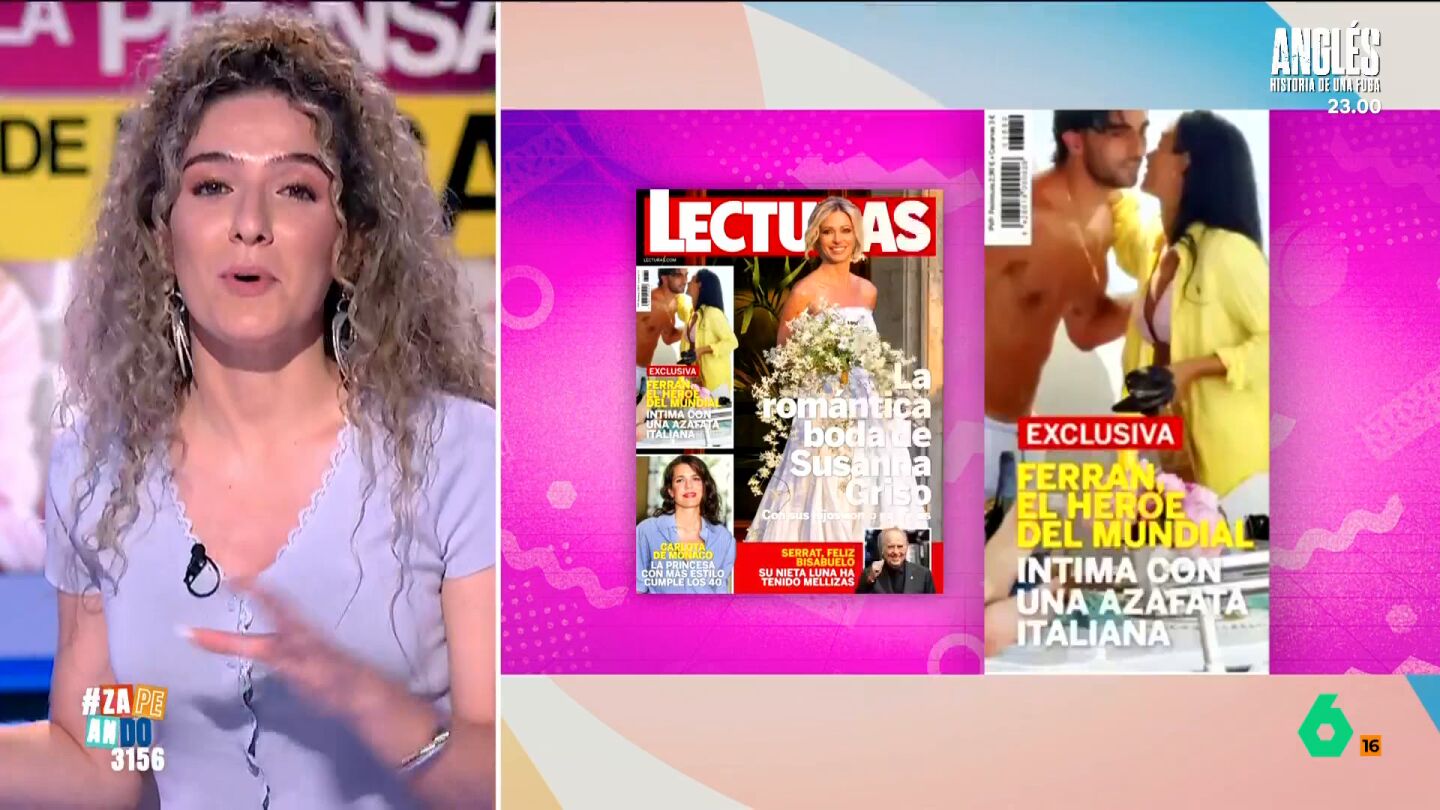 La comunicadora cuenta que la revista 'Lecturas' tiene en su portada una fotograf&iacute;a del jugador de la Selecci&oacute;n Espa&ntilde;ola en Ibiza junto a una joven que, aparentemente, ser&iacute;a su nueva ilusi&oacute;n. 