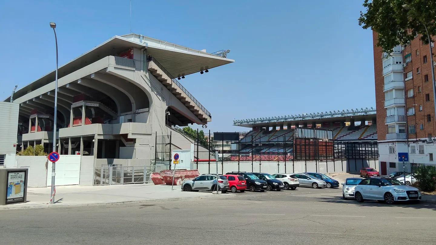 Vista general del Estadio de Vallecas. Vista general del Estadio de Vallecas.