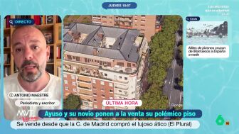 El periodista considera que la presidenta de la Comunidad de Madrid se est&aacute; escondiendo detr&aacute;s del dolor de los madrile&ntilde;os que han perdido sus casas debido a los incendios despu&eacute;s de haber sido pillada "con el &aacute;tico 'del helado'". 