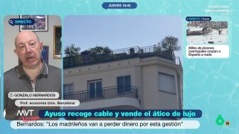 El economista ve muy posible que con la venta del &aacute;tico de lujo en el barrio de Chamber&iacute; puedan perder dinero debido a que el mercado inmobiliario en el centro de Madrid "est&aacute; francamente mal". 