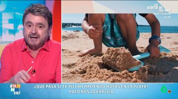 Paco Jim&eacute;nez desvela cu&aacute;nto puede alcanzar la multa por cavar un hoyo en la playa