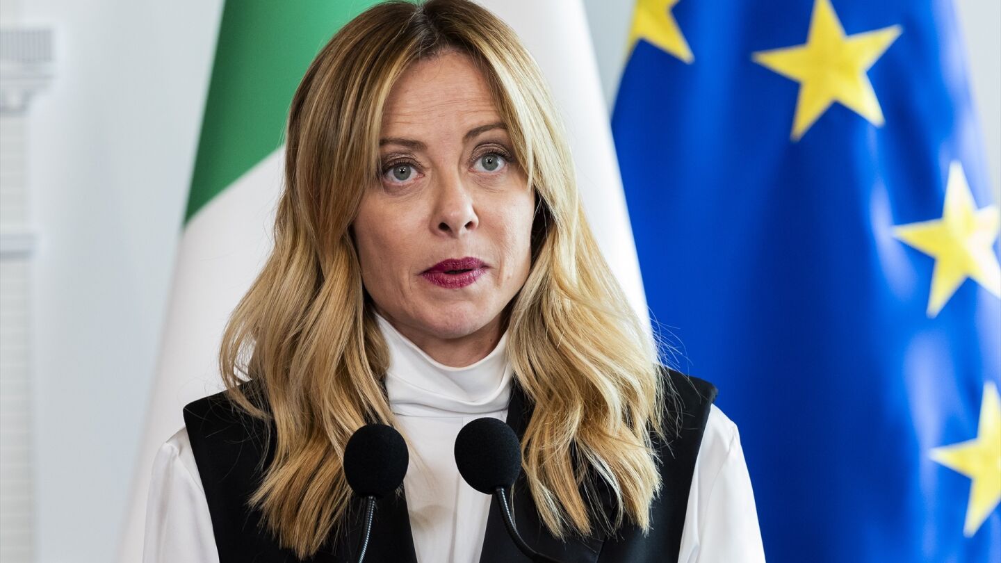 La primera ministra italiana, Giorgia Meloni. 