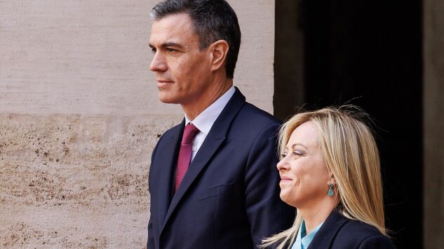 Pedro S&aacute;nchez y Giorgia Meloni, en una imagen de archivo. 