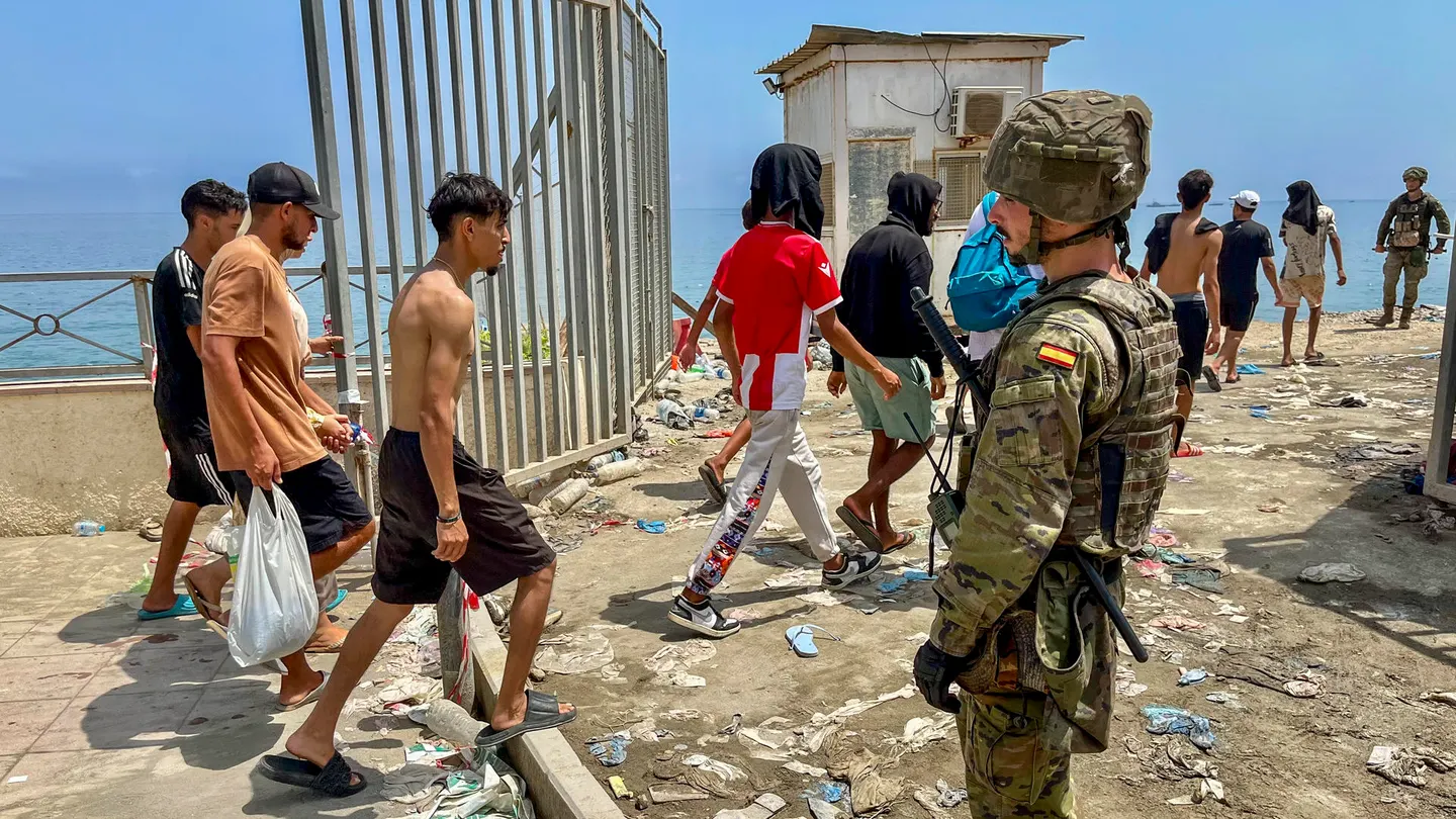 Los militares, en Ceuta Los militares, en Ceuta