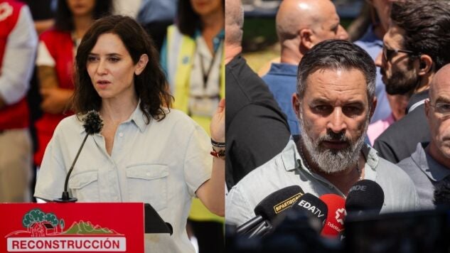 Isabel D&iacute;az Ayuso y Santiago Abascal
