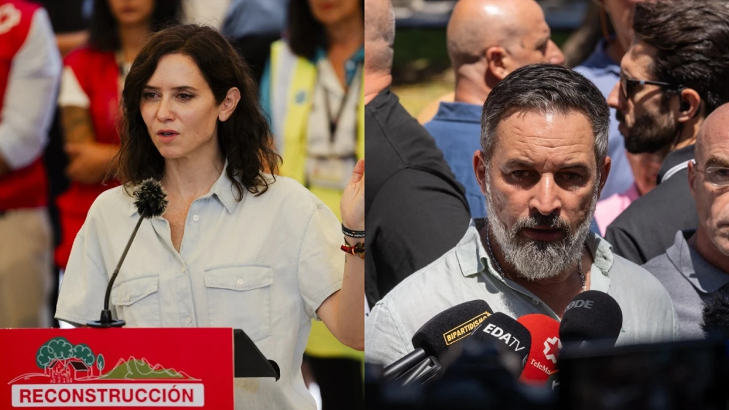 Isabel Díaz Ayuso y Santiago Abascal Isabel Díaz Ayuso y Santiago Abascal