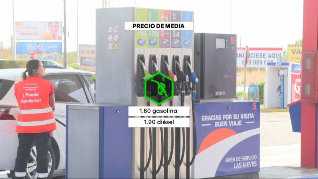 Precio de media de la gasolina y el di&eacute;sel