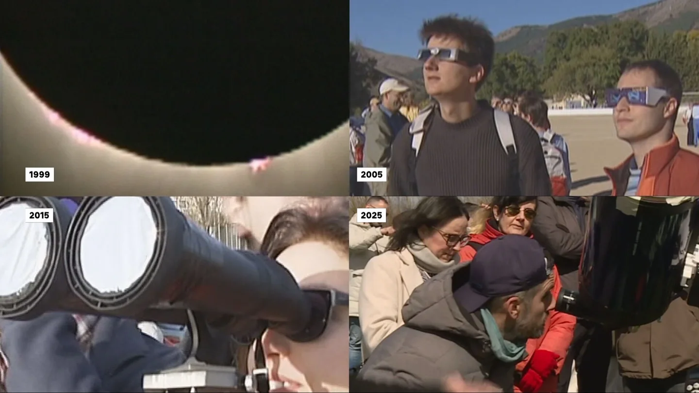 Desde el último del siglo XX hasta el parcial de 2025: así han sido los cuatro eclipses guardados en la memoria de los españoles Desde el último del siglo XX hasta el parcial de 2025: así han sido los cuatro eclipses guardados en la memoria de los españoles