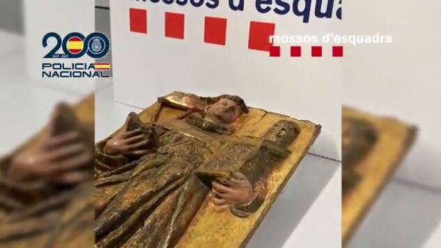 Recuperan un relieve del siglo XVI robado hace 16 a&ntilde;os de un monasterio de Navarra