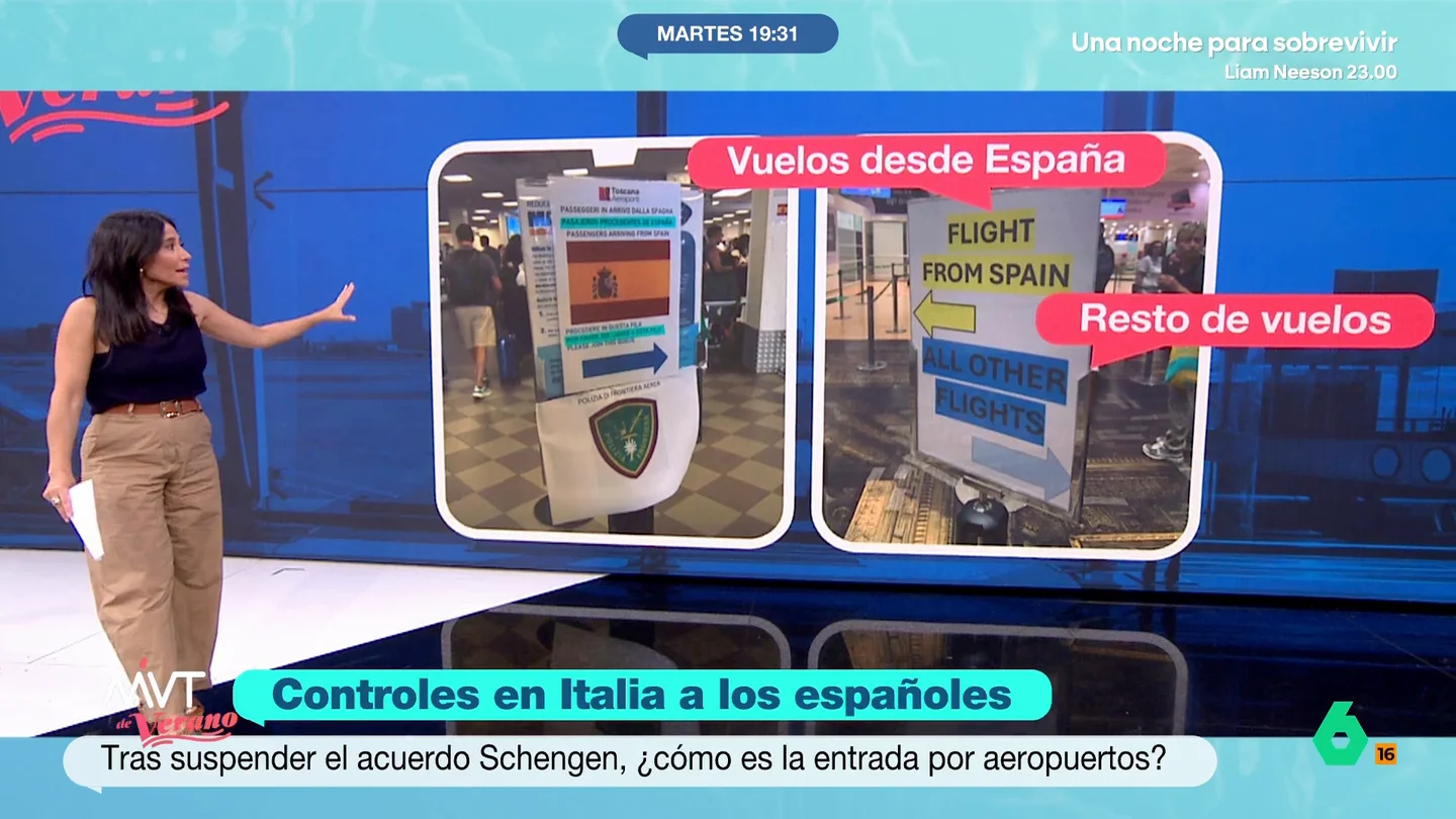 Estos son los controles que se encuentran los viajeros españoles al llegar a Italia tras suspender el acuerdo Schengen Estos son los controles que se encuentran los viajeros españoles al llegar a Italia tras suspender el acuerdo Schengen